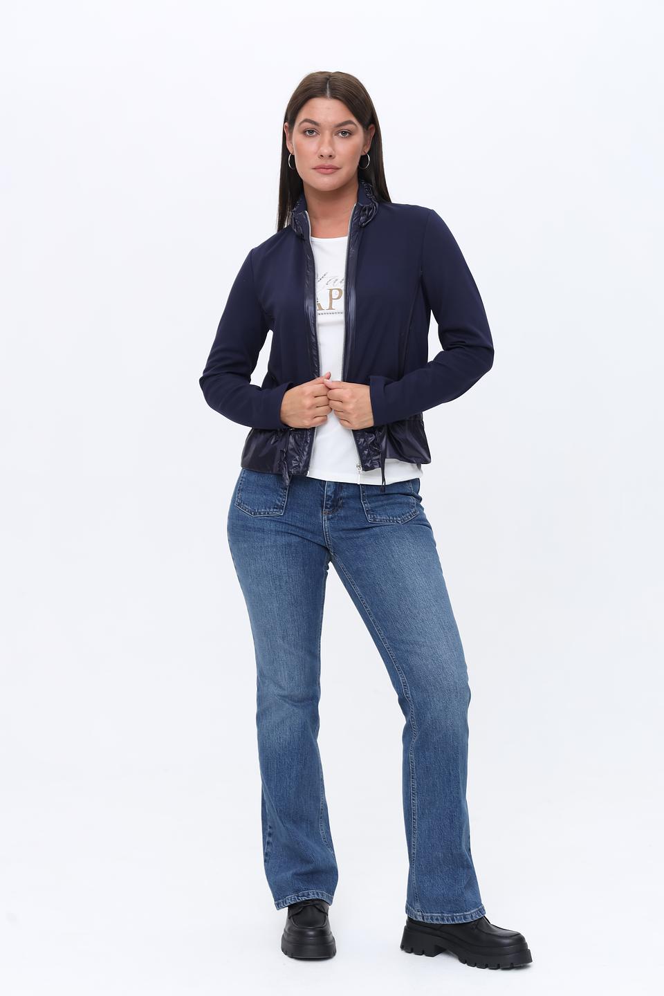 Жакет SE Stenau с оборками синий