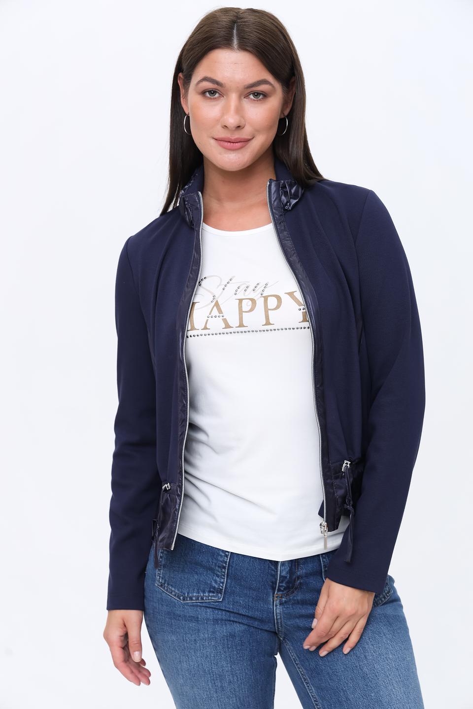 Жакет SE Stenau с оборками синий