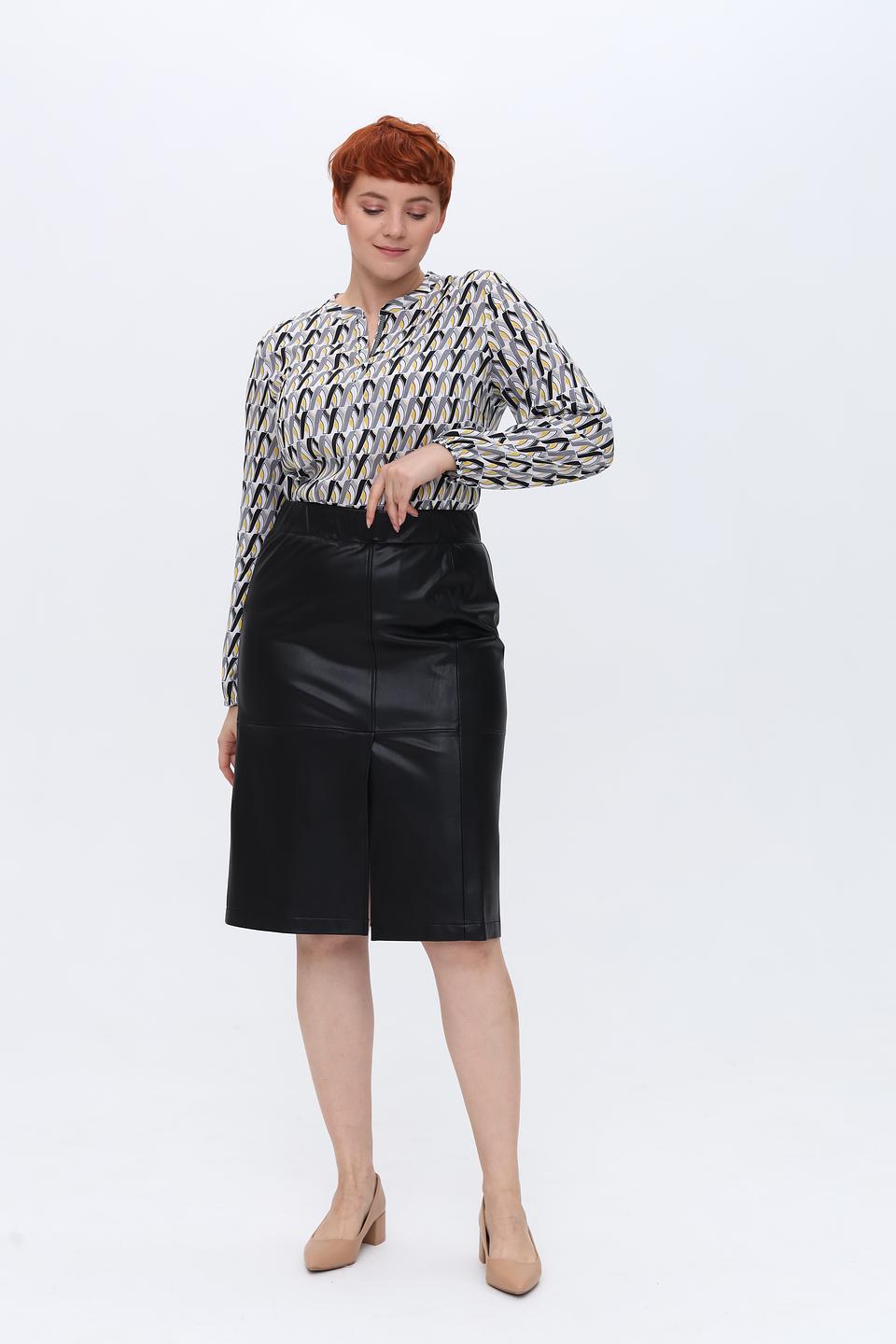 Юбка Gerry Weber из экокожи чёрная