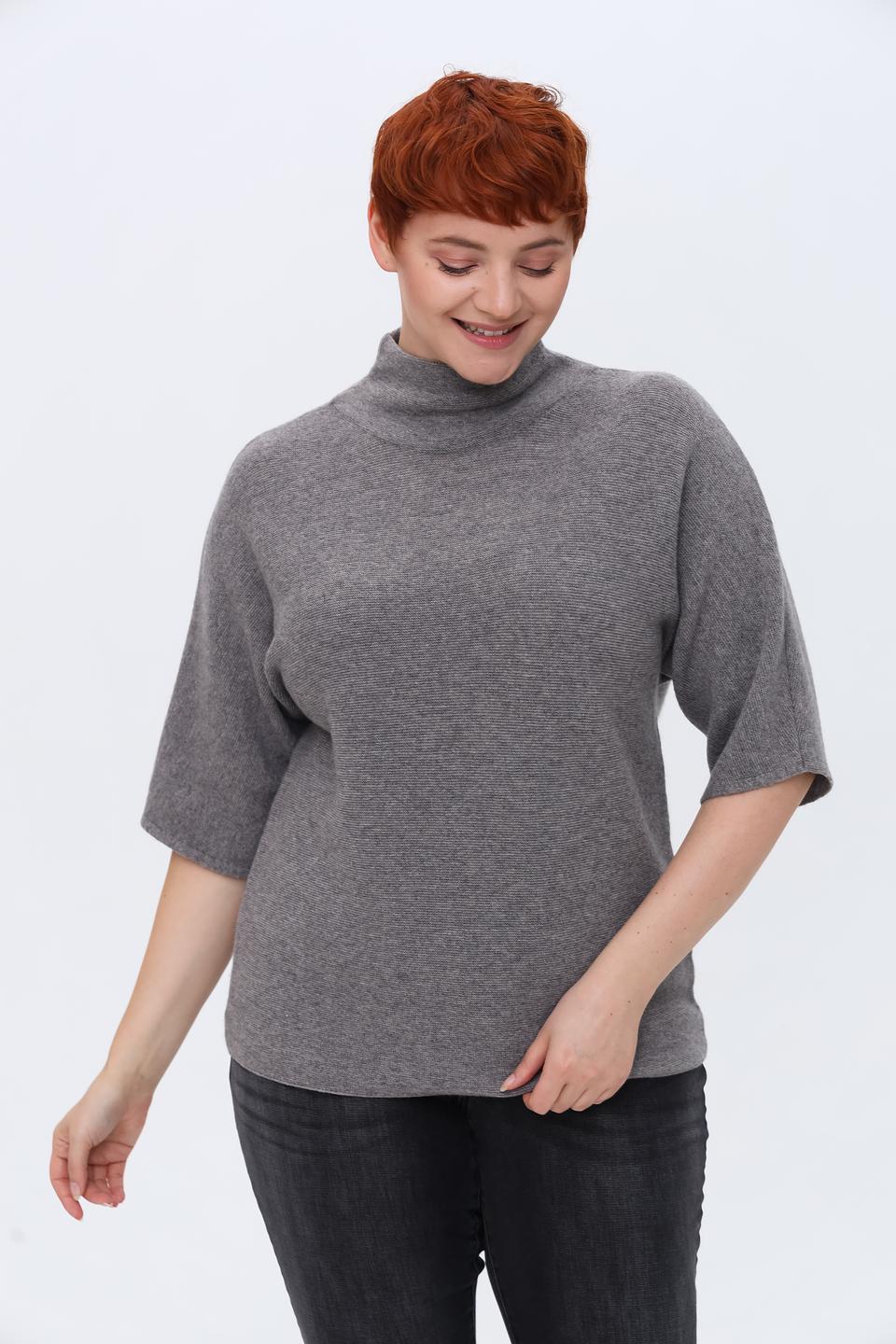 Пуловер Gerry Weber серый с рукавом 3/4