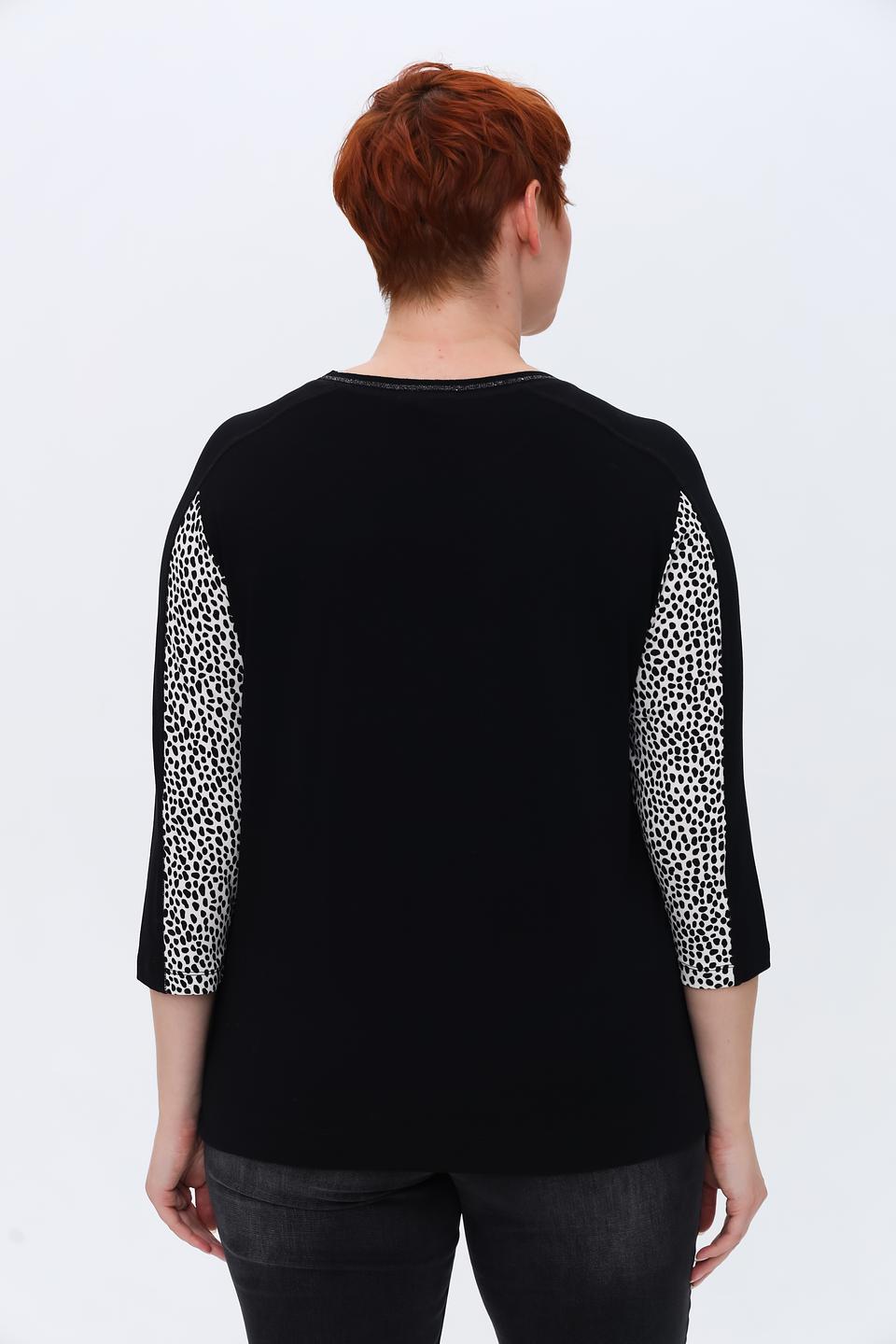 Лонгслив Tuzzi с принтом и полоской