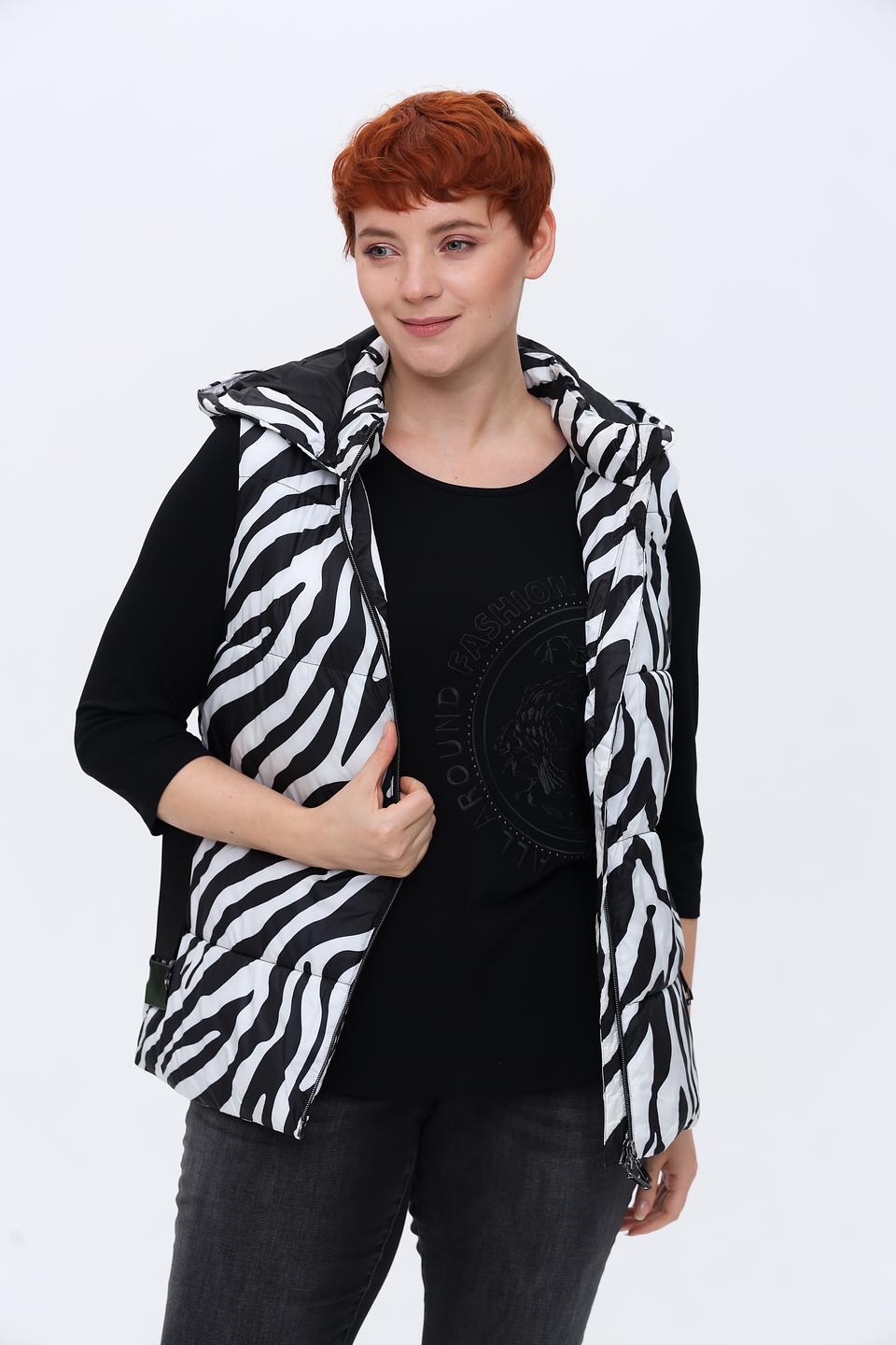 Жилет Tuzzi с принтом зебра