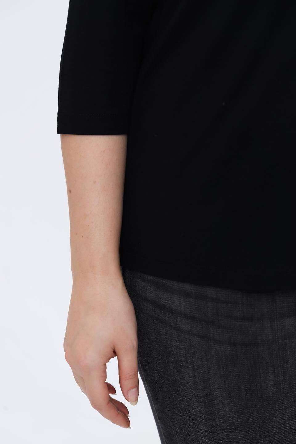 Лонгслив Tuzzi с принтом чёрный