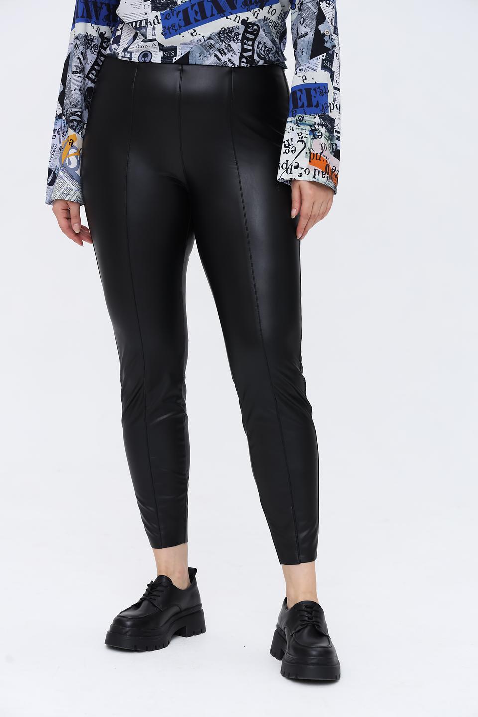 Брюки Tuzzi из экокожи чёрные