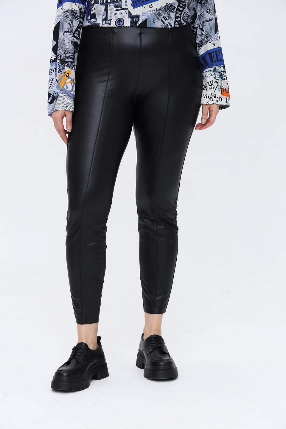 Брюки Tuzzi из экокожи чёрные