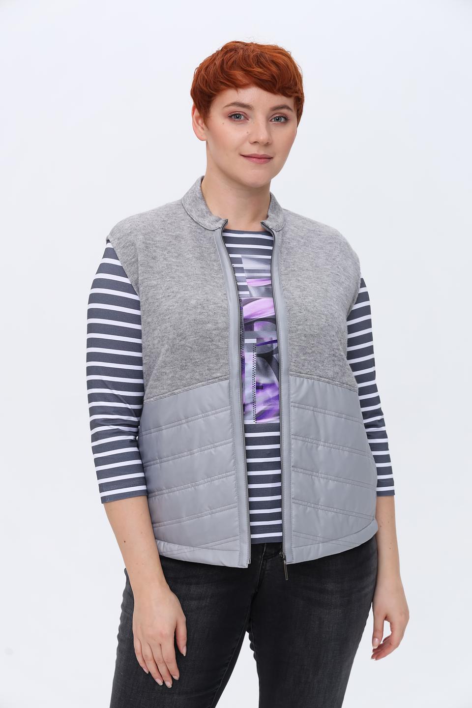 Жилет Frank Walder стеганый серый