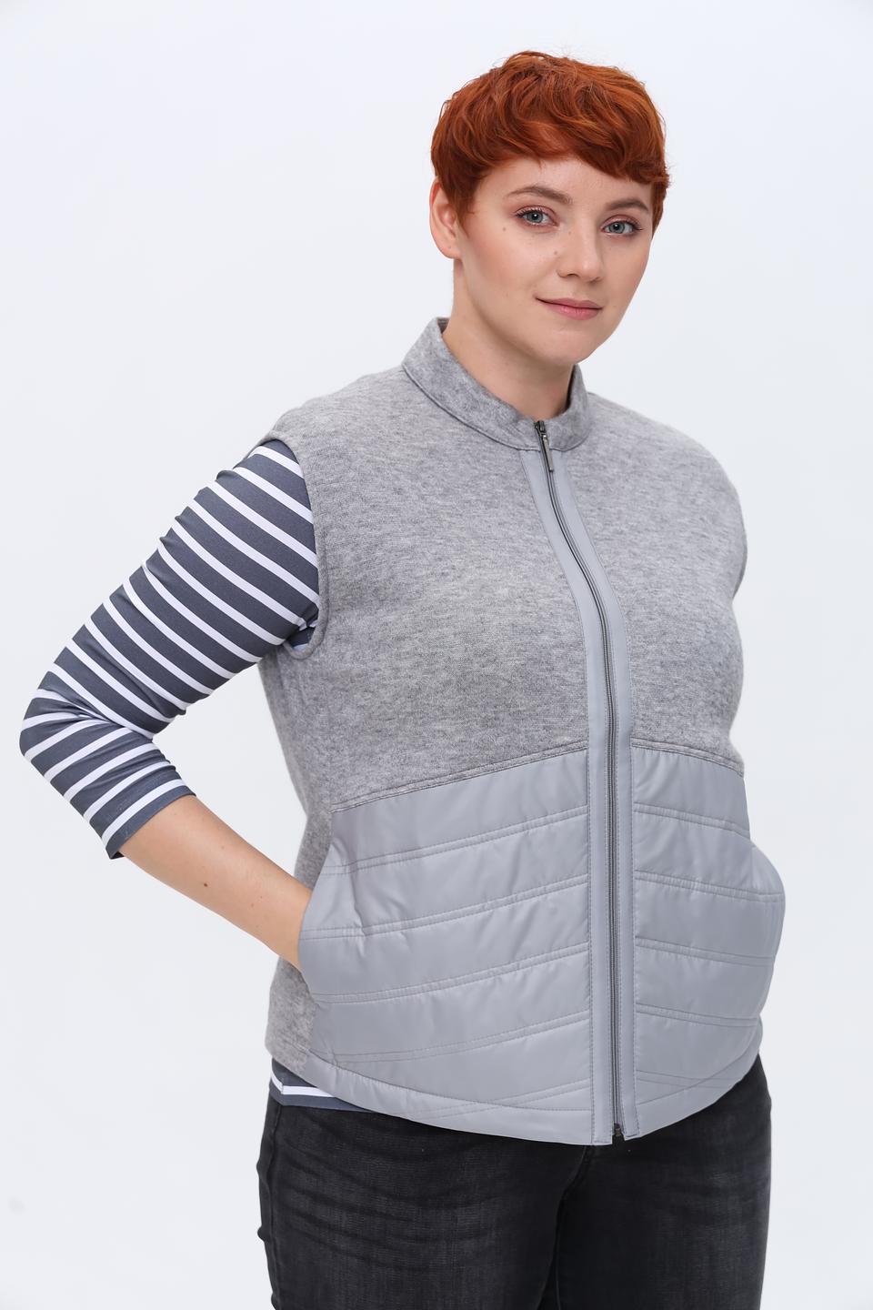 Жилет Frank Walder стеганый серый