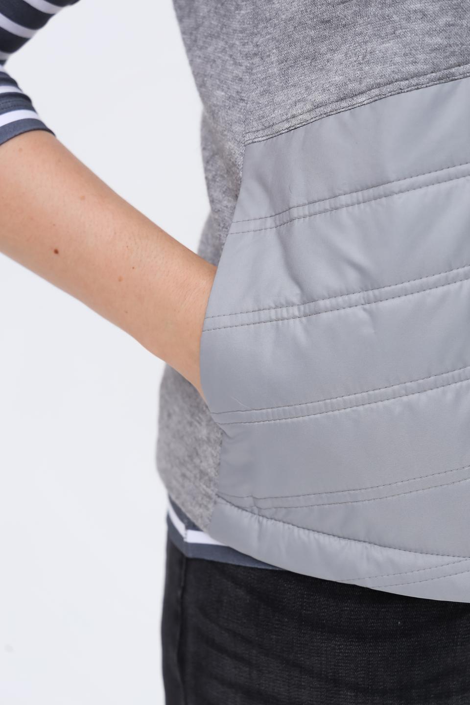 Жилет Frank Walder стеганый серый