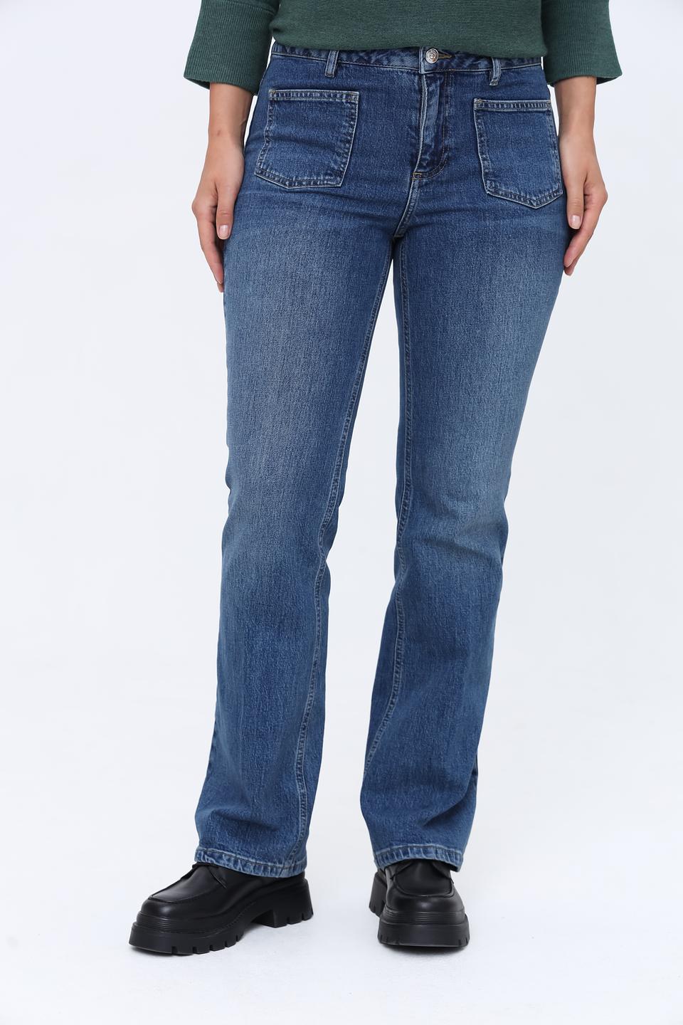 Джинсы Oui клеш синие