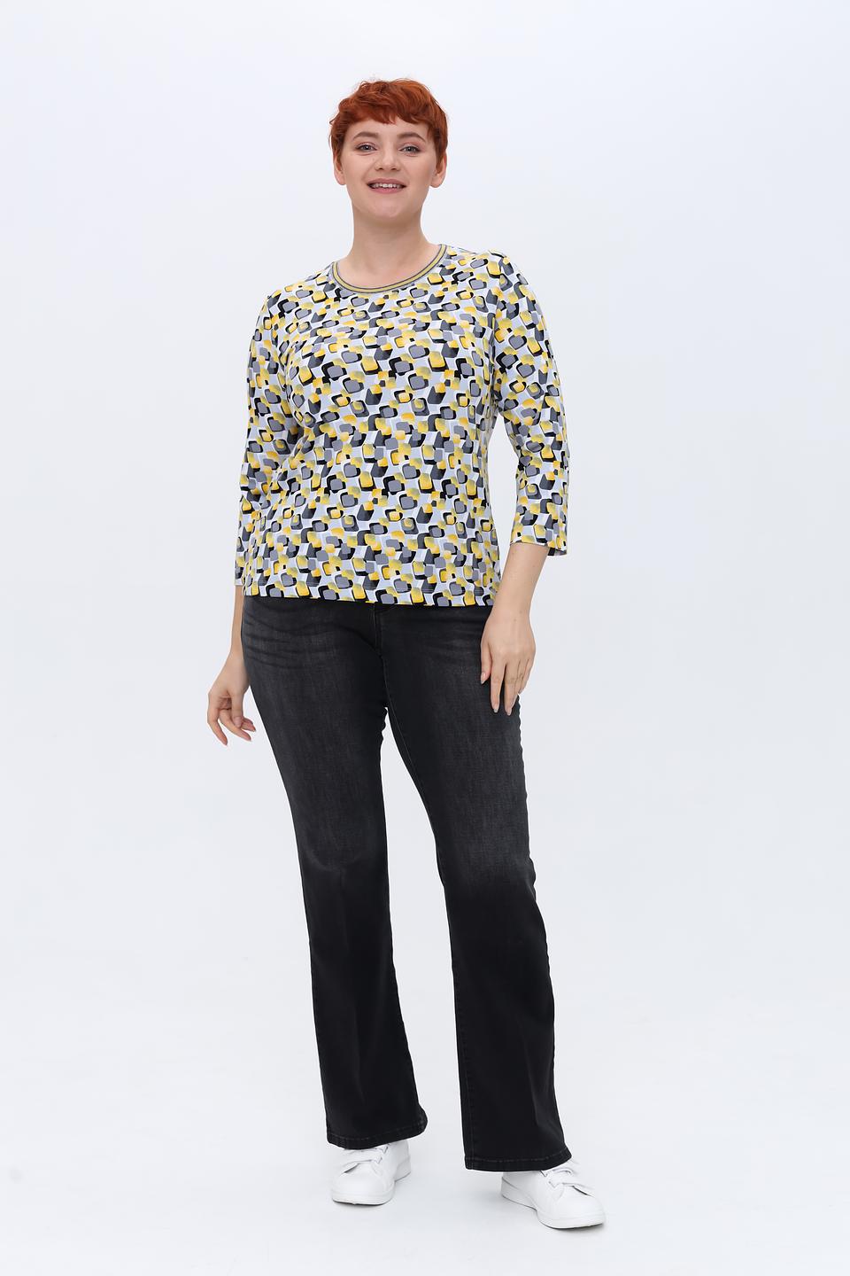 Лонгслив Rabe collection с геометрическим принтом