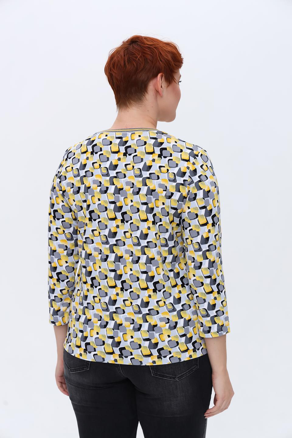 Лонгслив Rabe collection с геометрическим принтом