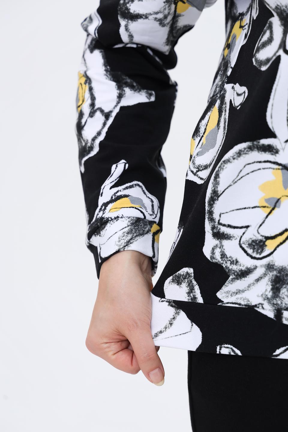 Пуловер Rabe collection с цветочным принтом