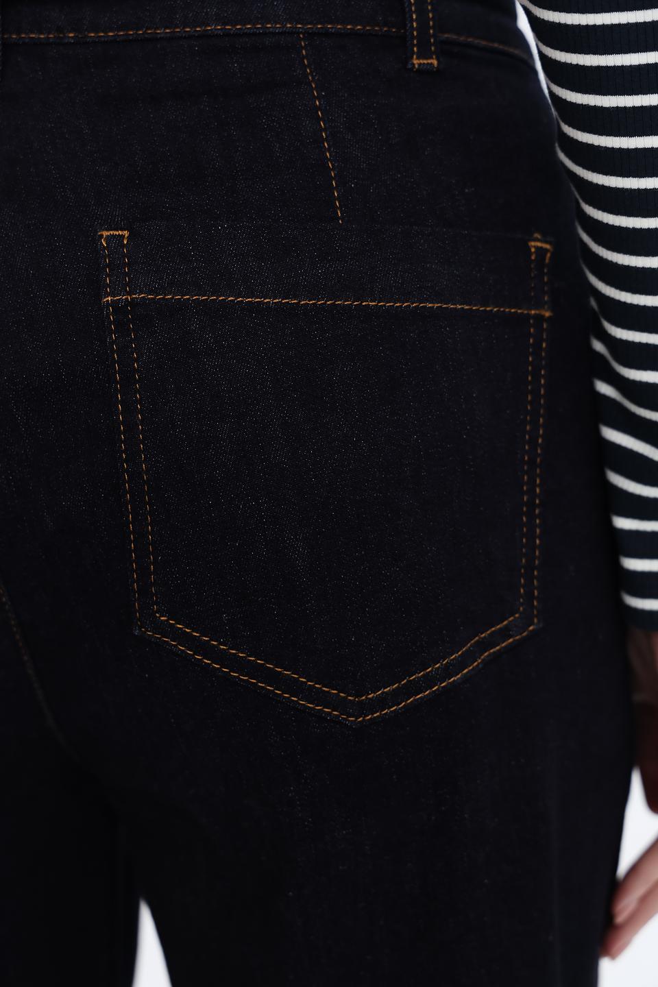 Джинсы Lecomte широкие тёмно-синие