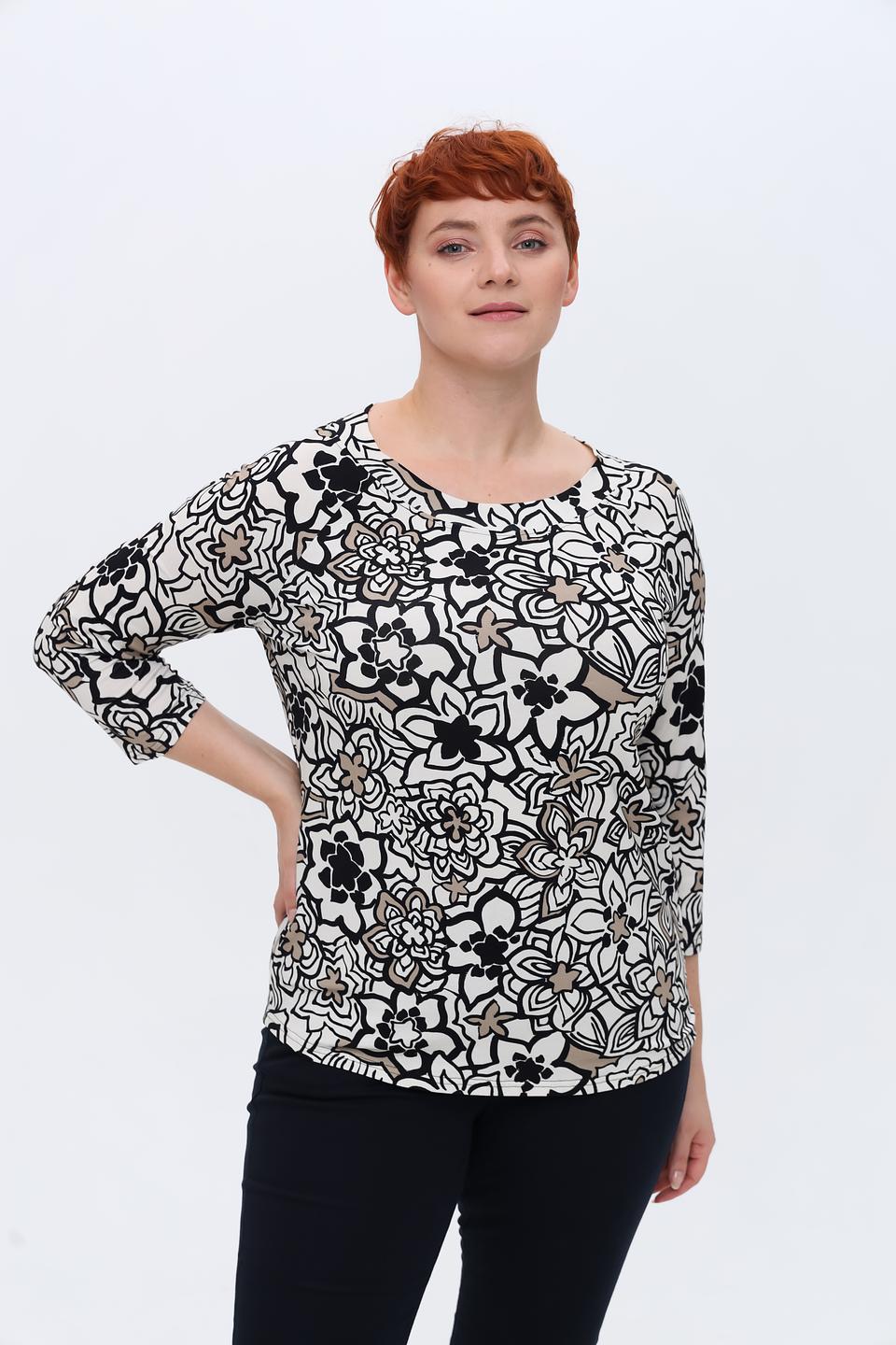 Лонгслив Frank Walder с цветочным принтом