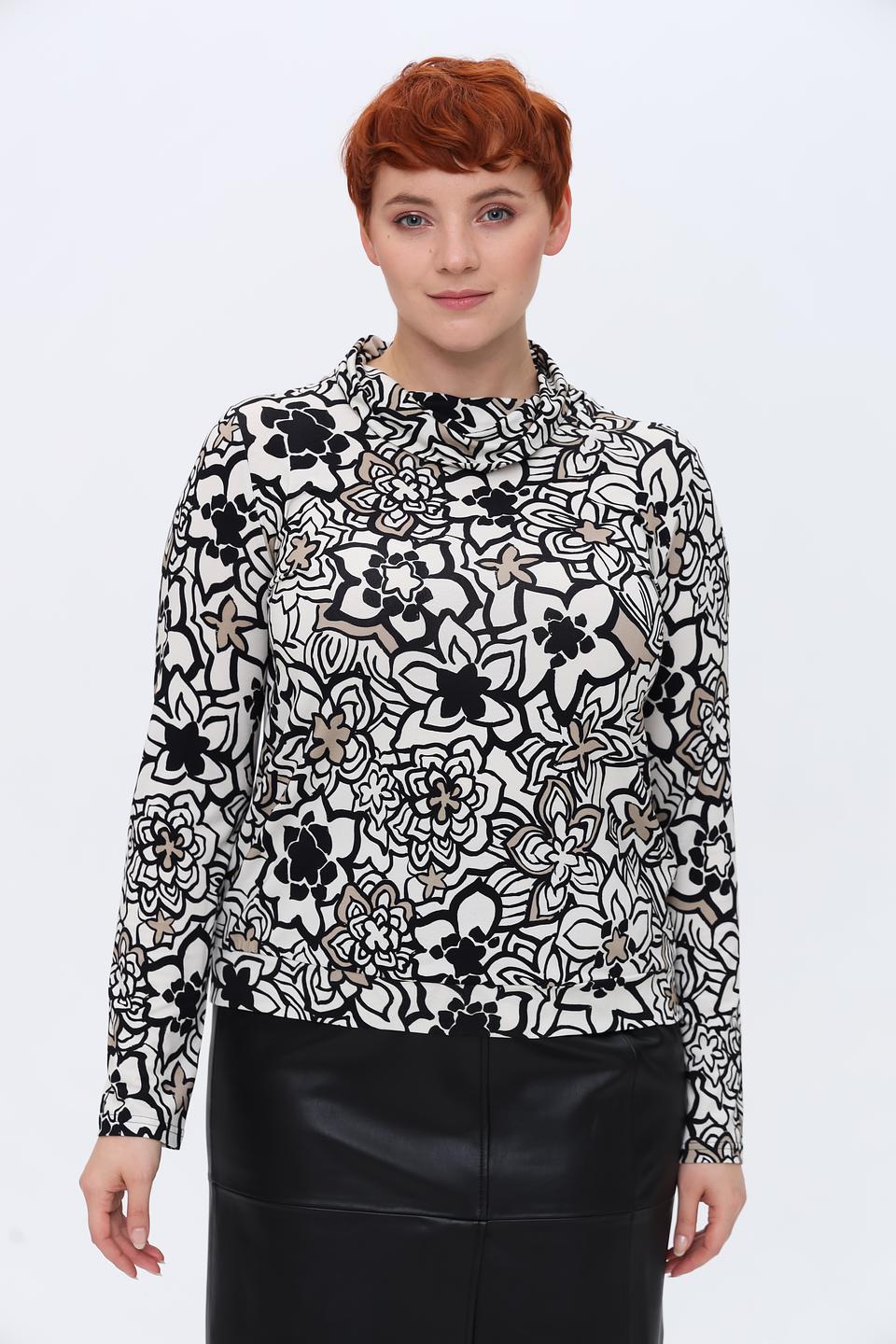 Лонгслив Frank Walder с цветочным принтом