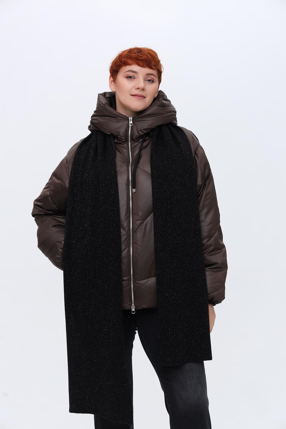 Шарф Marc Cain с блестками чёрный