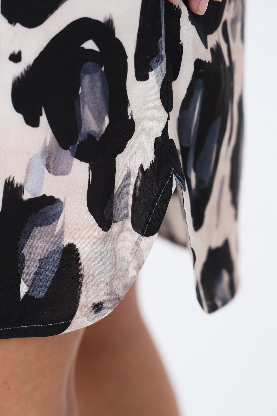 Платье Lecomte с абстрактным принтом