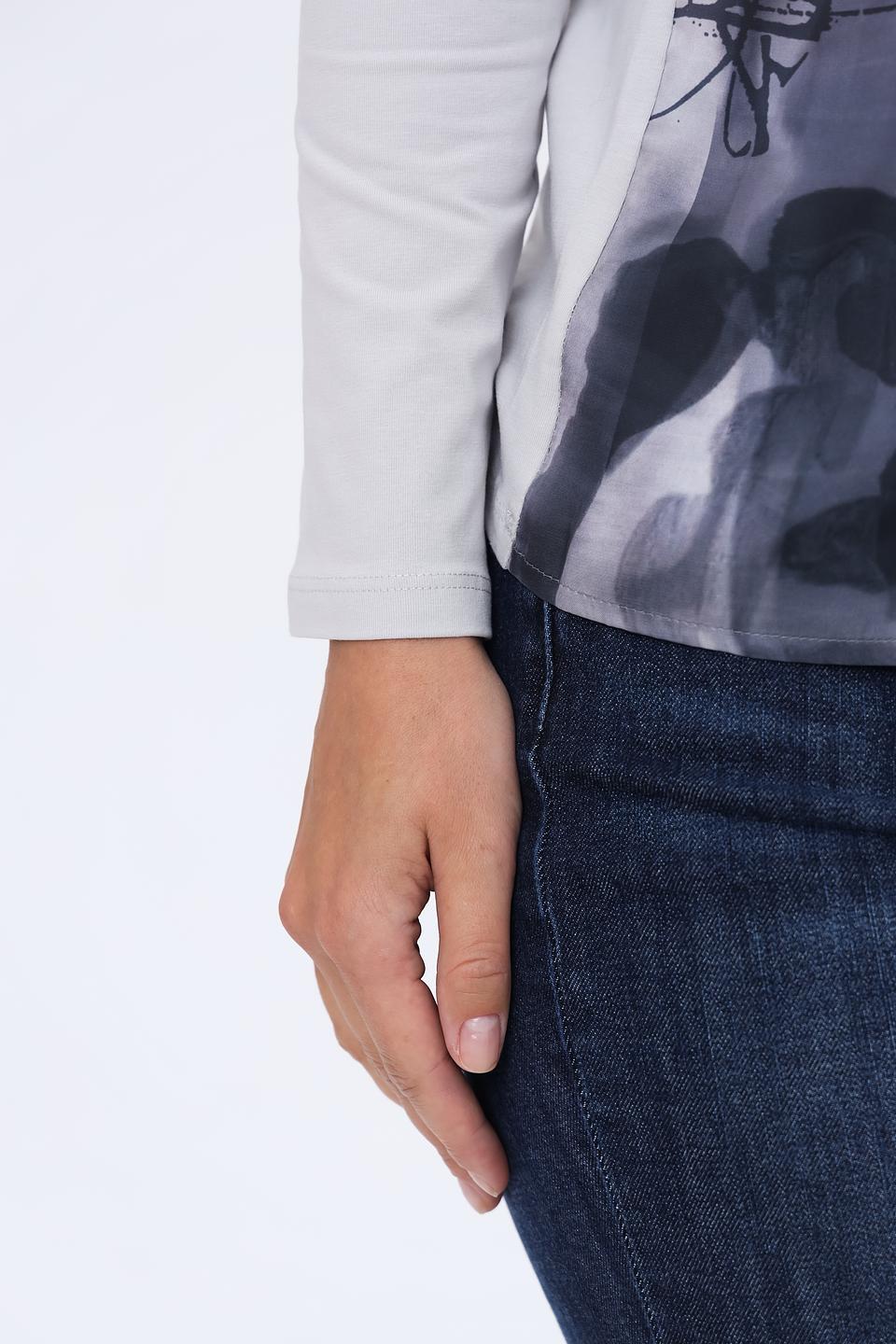 Лонгслив Lecomte с абстрактным принтом