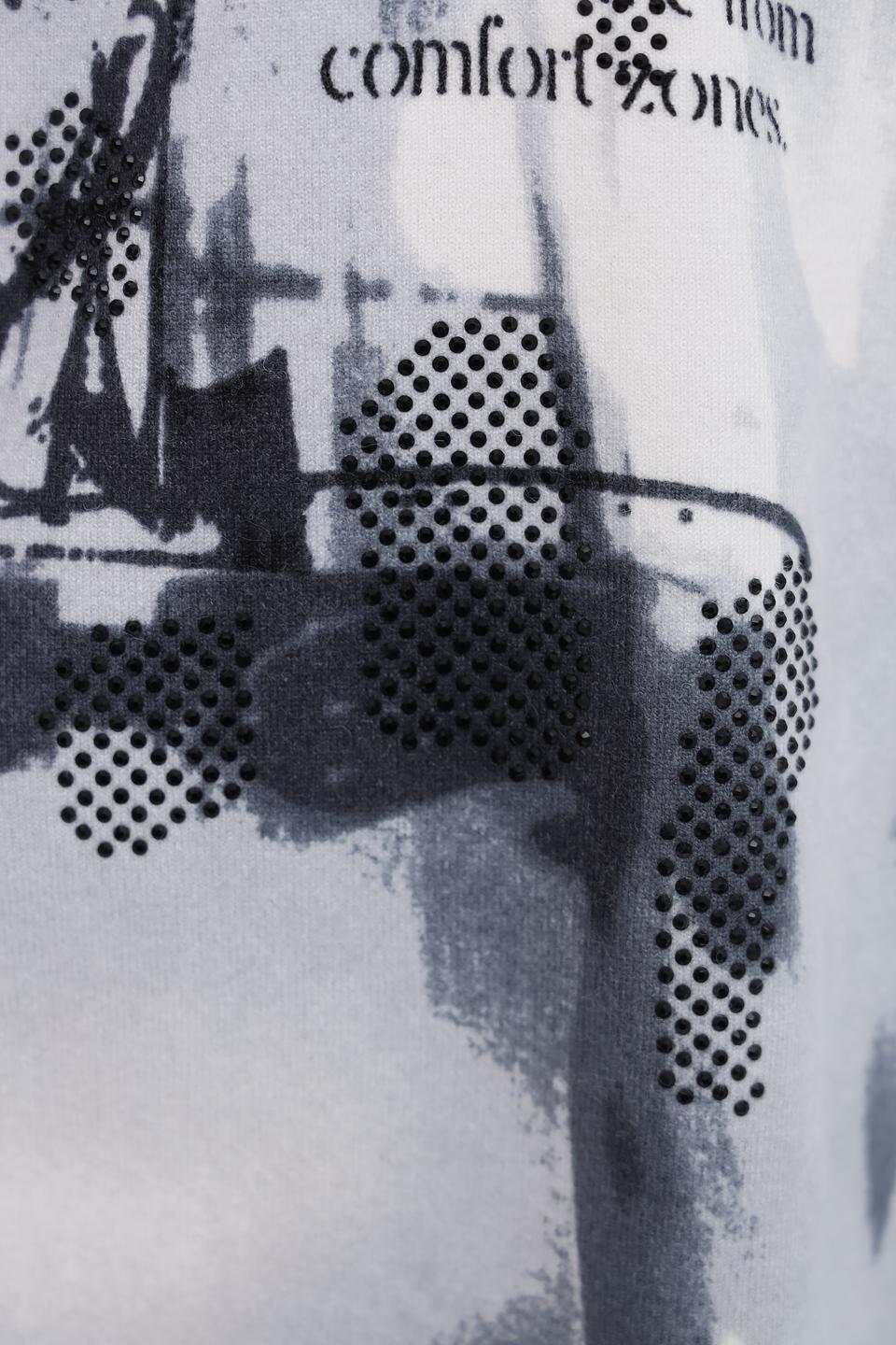 Пуловер Lecomte с принтом