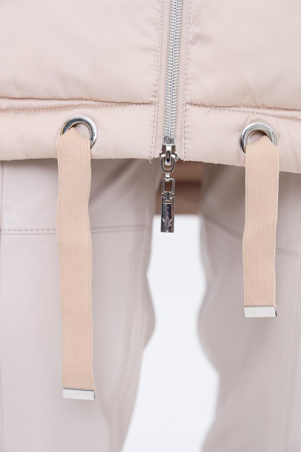 Пальто Monari стеганое бежевое