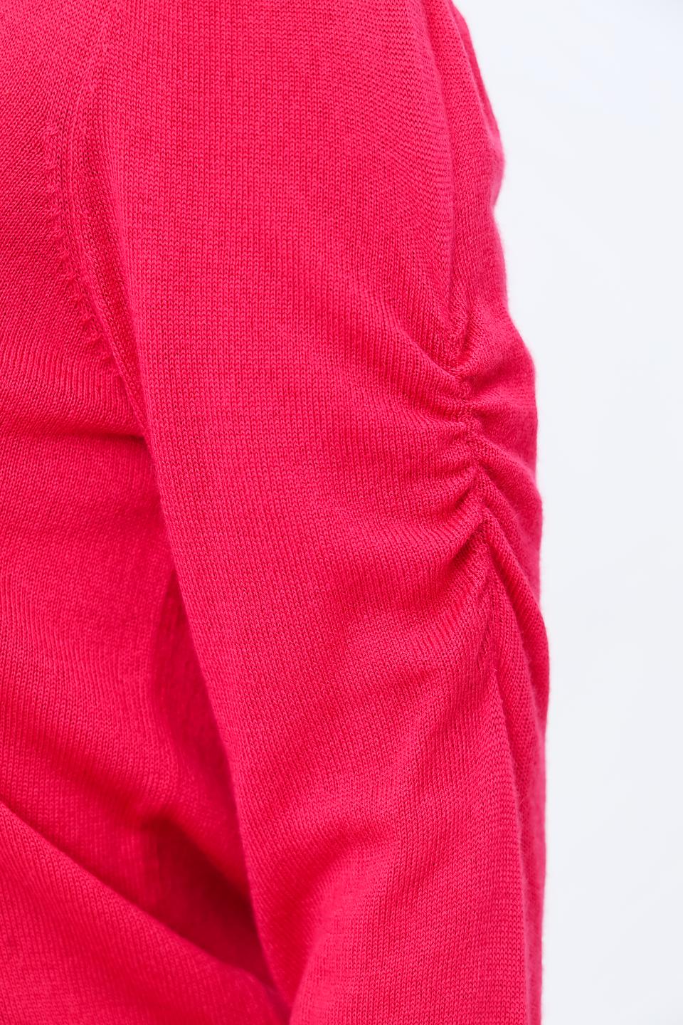 Пуловер Monari малиновый с рукавами-фонариками