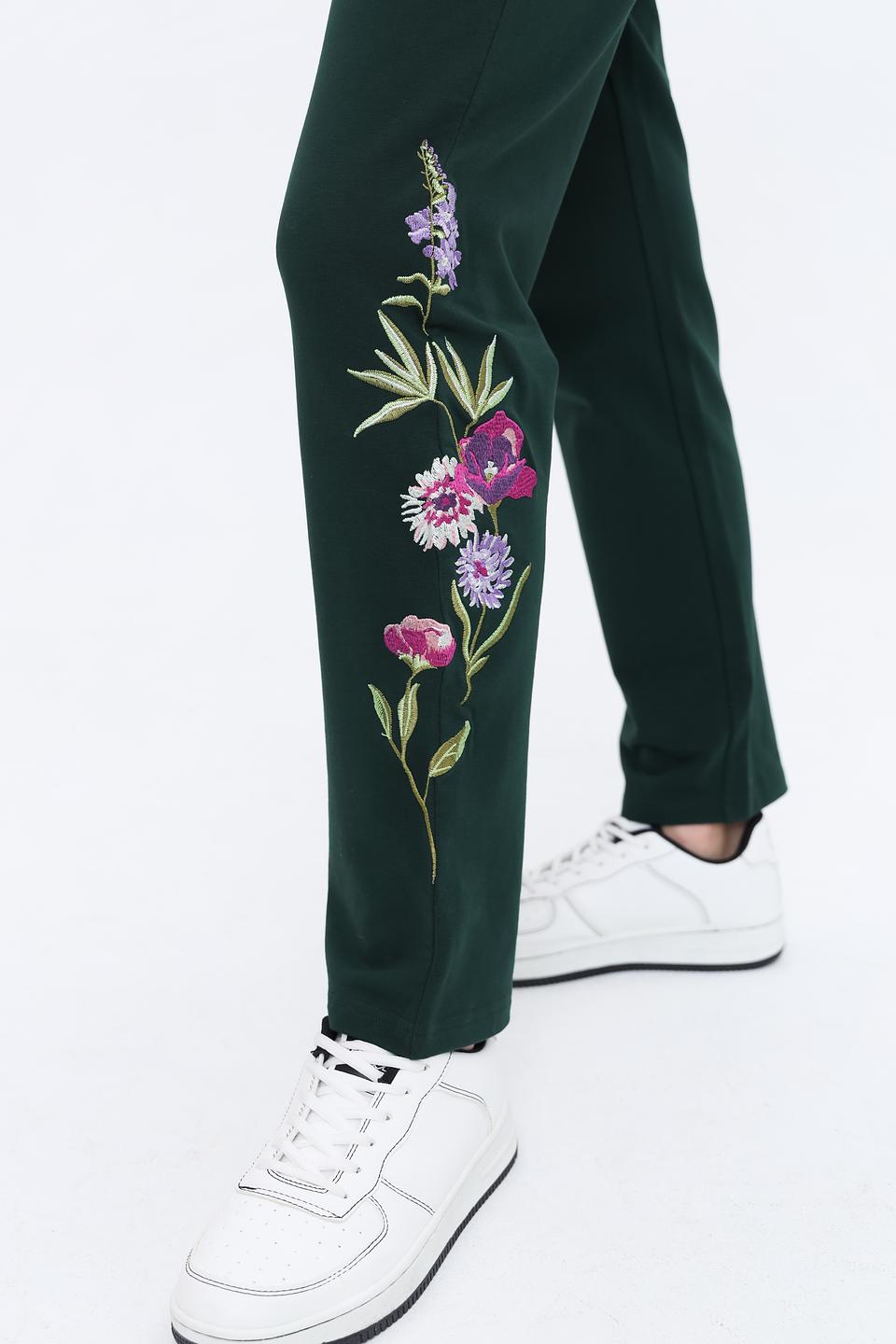 Брюки Just Valeri с вышивкой