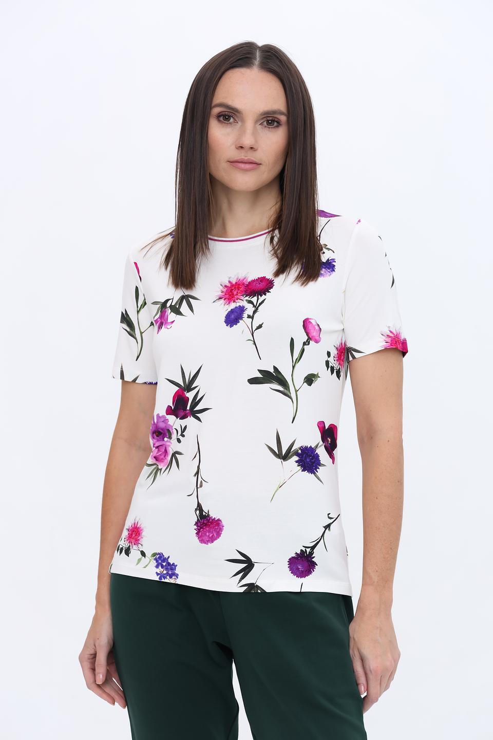Футболка Just Valeri с цветочным принтом