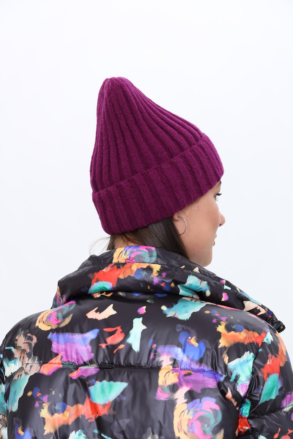 Шапка Marhatter вязаная баклажановая