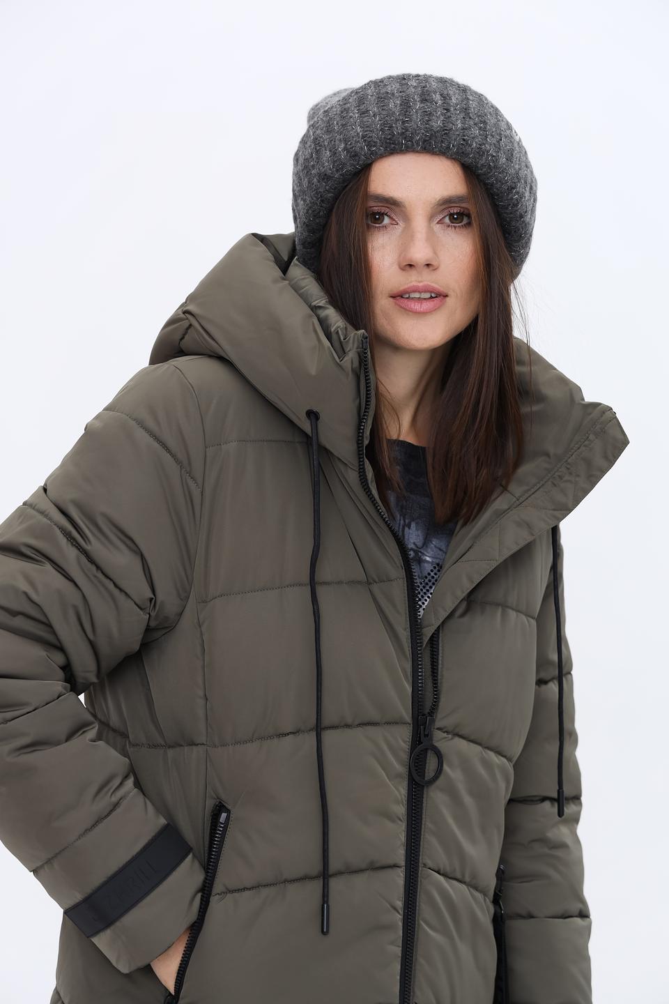 Шапка Roeckl вязаная серая с помпоном