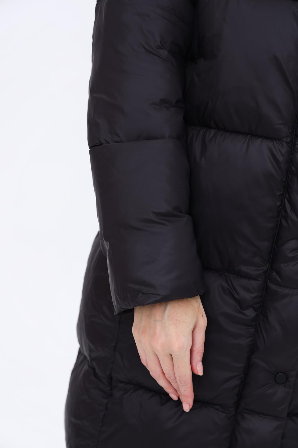 Пальто Pezzo чёрное стеганое