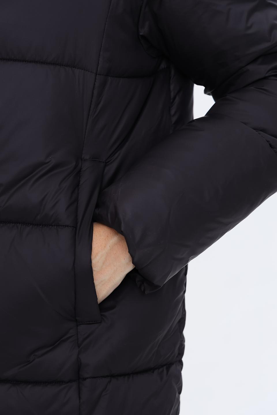 Пальто Pezzo чёрное стеганое