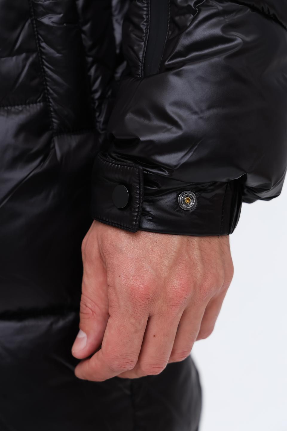 Пальто Pezzo чёрное стеганое