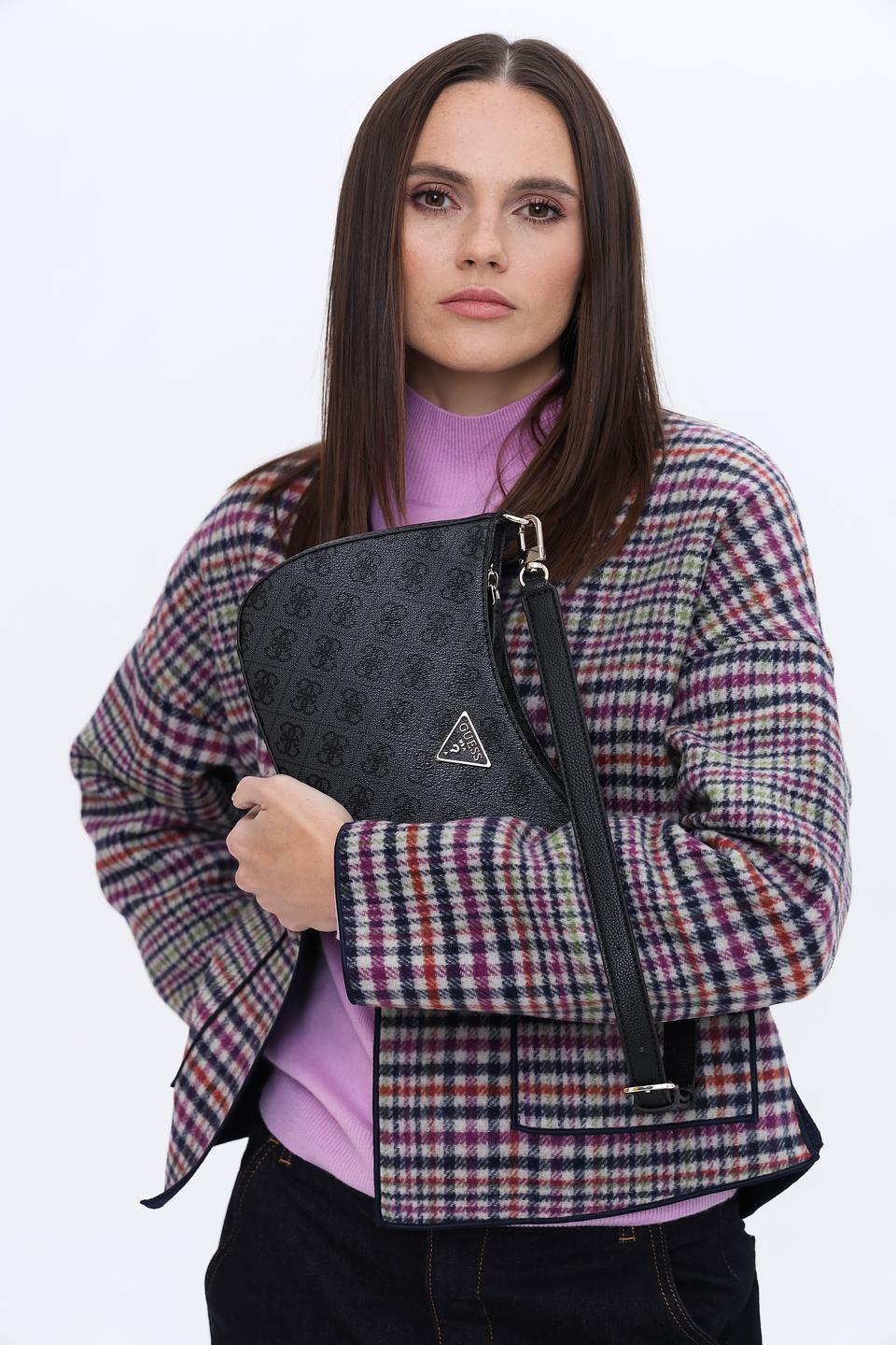 Сумка Guess жен. с логотипом чёрная