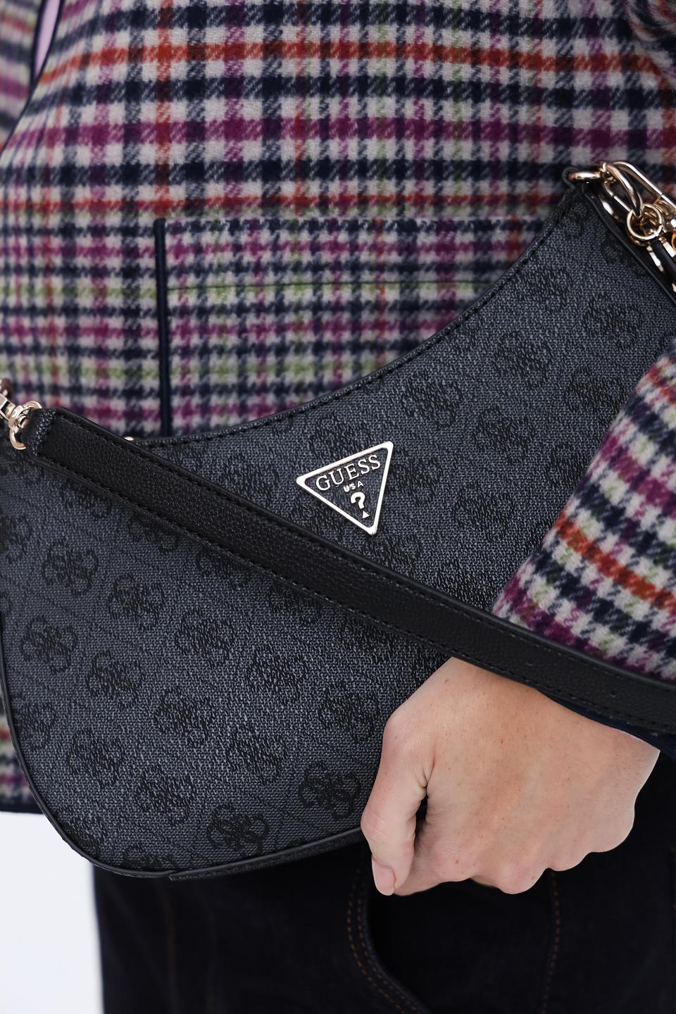 Сумка Guess жен. с логотипом чёрная