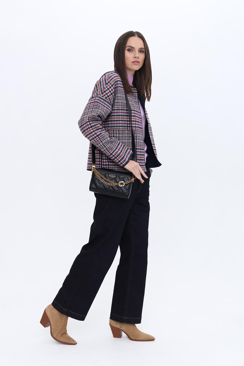 Сумка Guess жен. с цепочкой чёрная