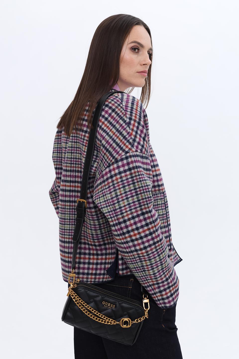 Сумка Guess жен. с цепочкой чёрная