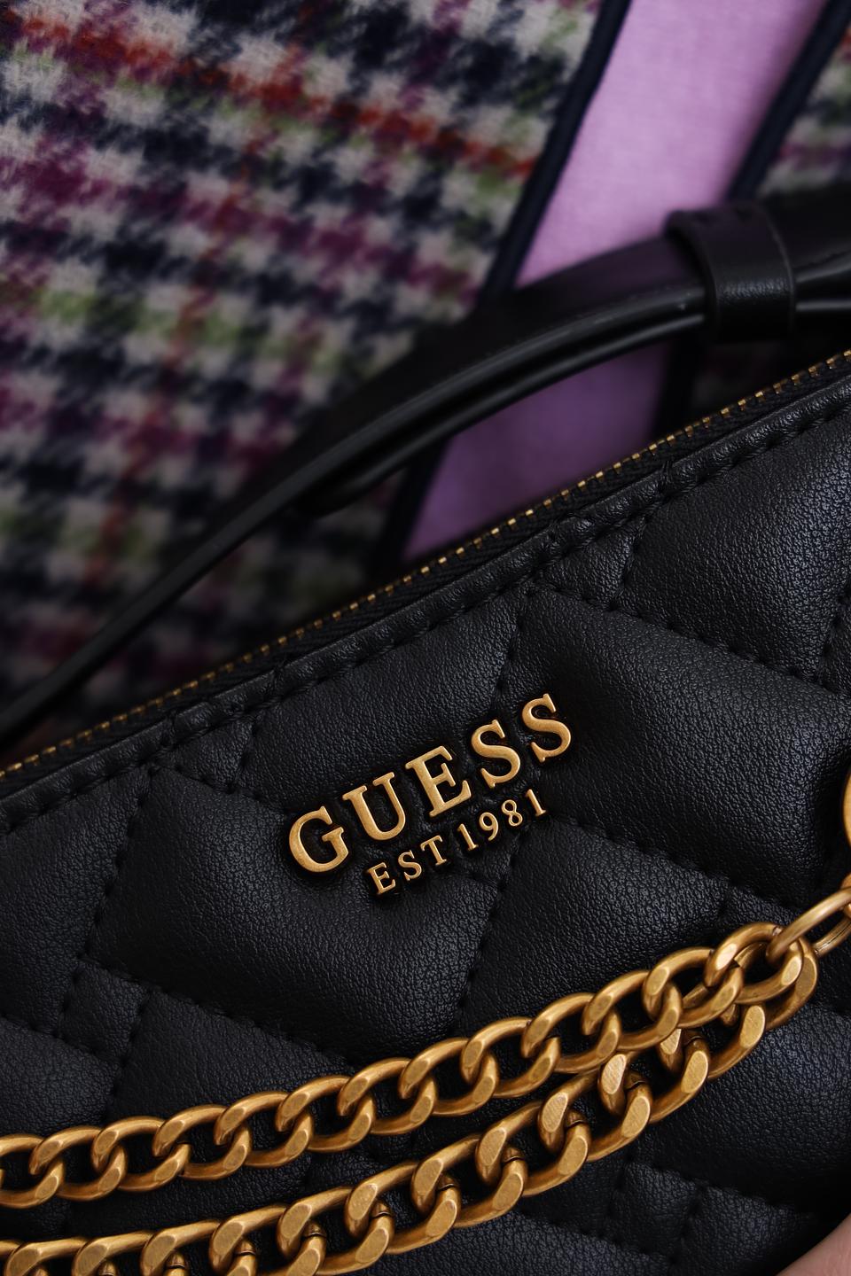 Сумка Guess жен. с цепочкой чёрная