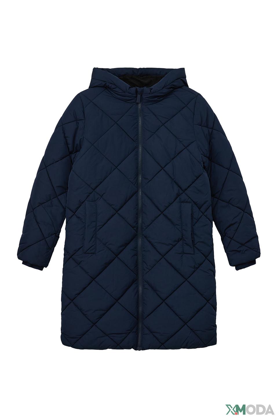 Пальто s.Oliver дев. стеганое синее