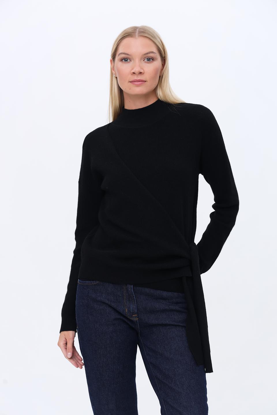 Джемпер Penny Black с запахом чёрный