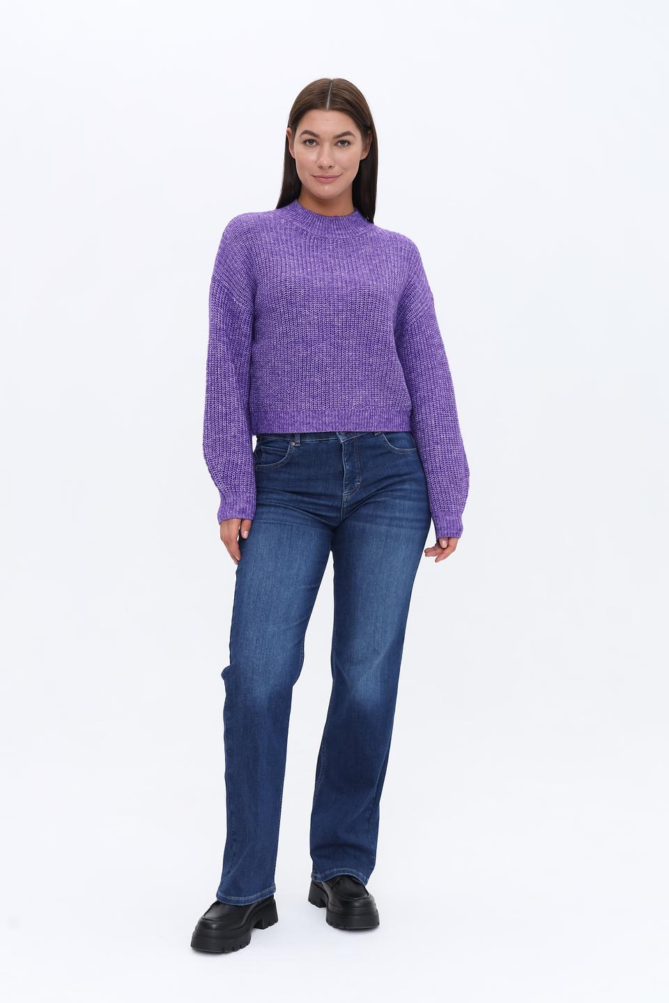 Пуловер Tom Tailor denim фиолетовый