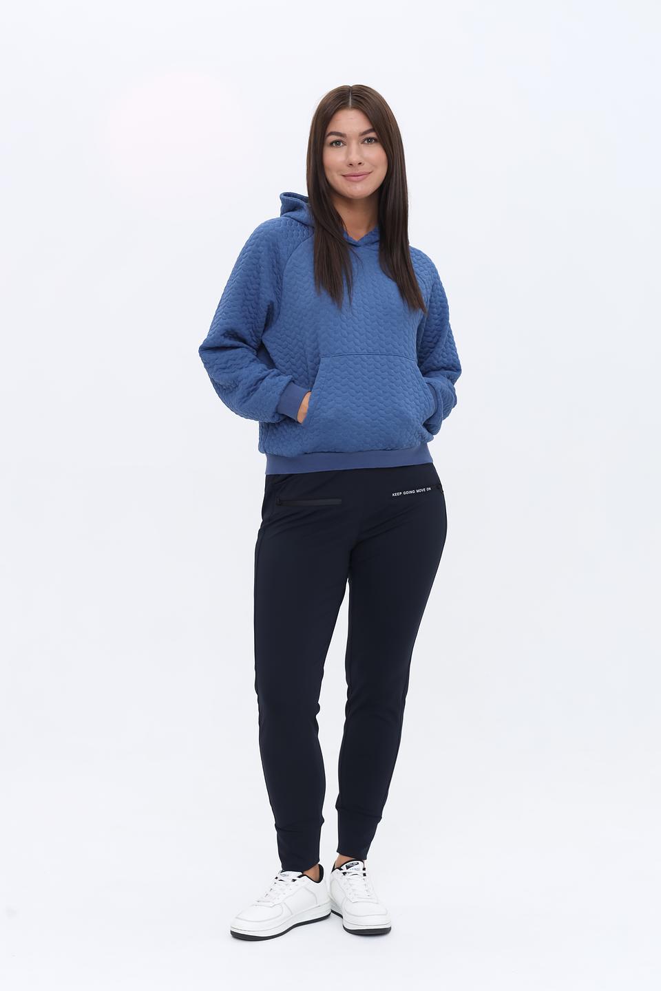 Толстовка MORE and MORE стеганая синяя
