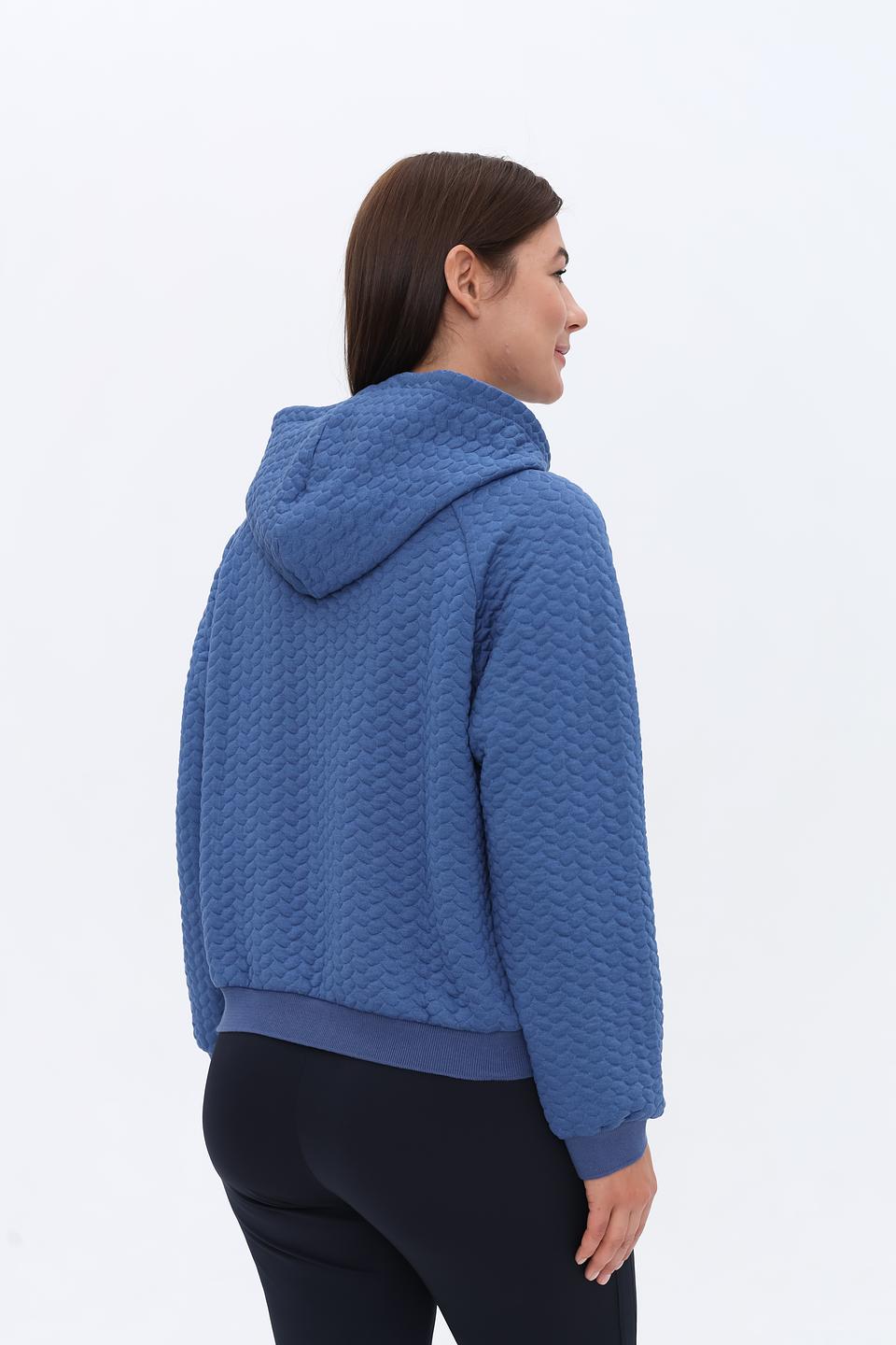 Толстовка MORE and MORE стеганая синяя