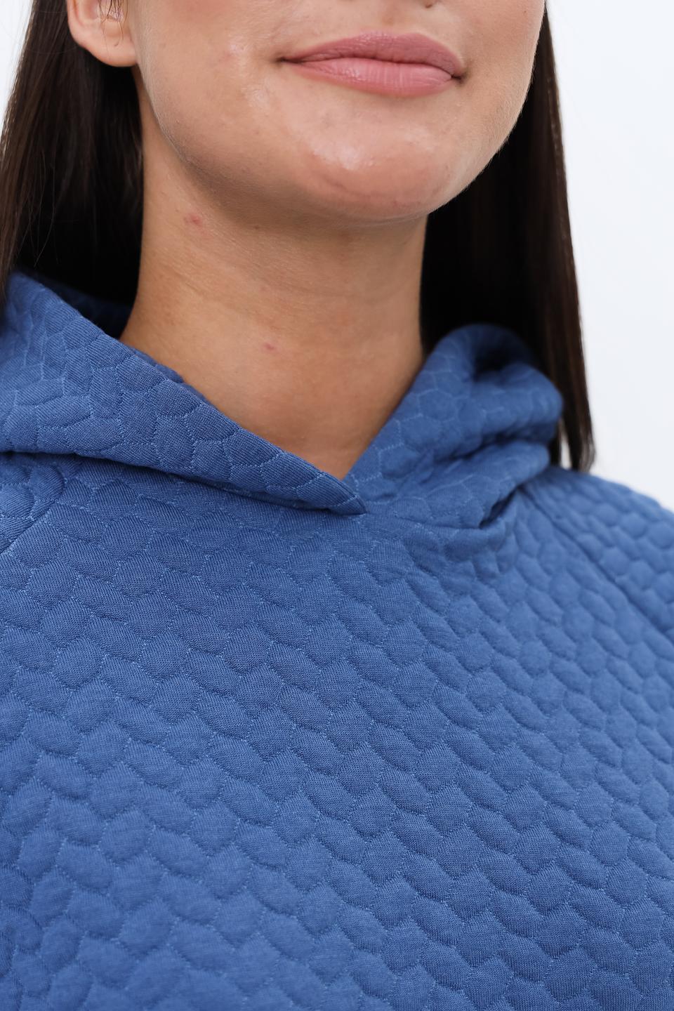 Толстовка MORE and MORE стеганая синяя