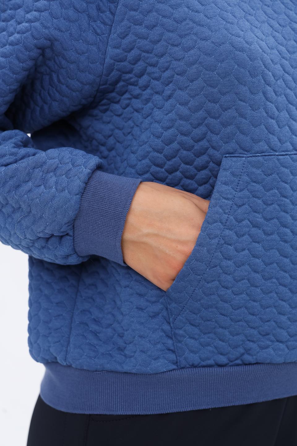Толстовка MORE and MORE стеганая синяя