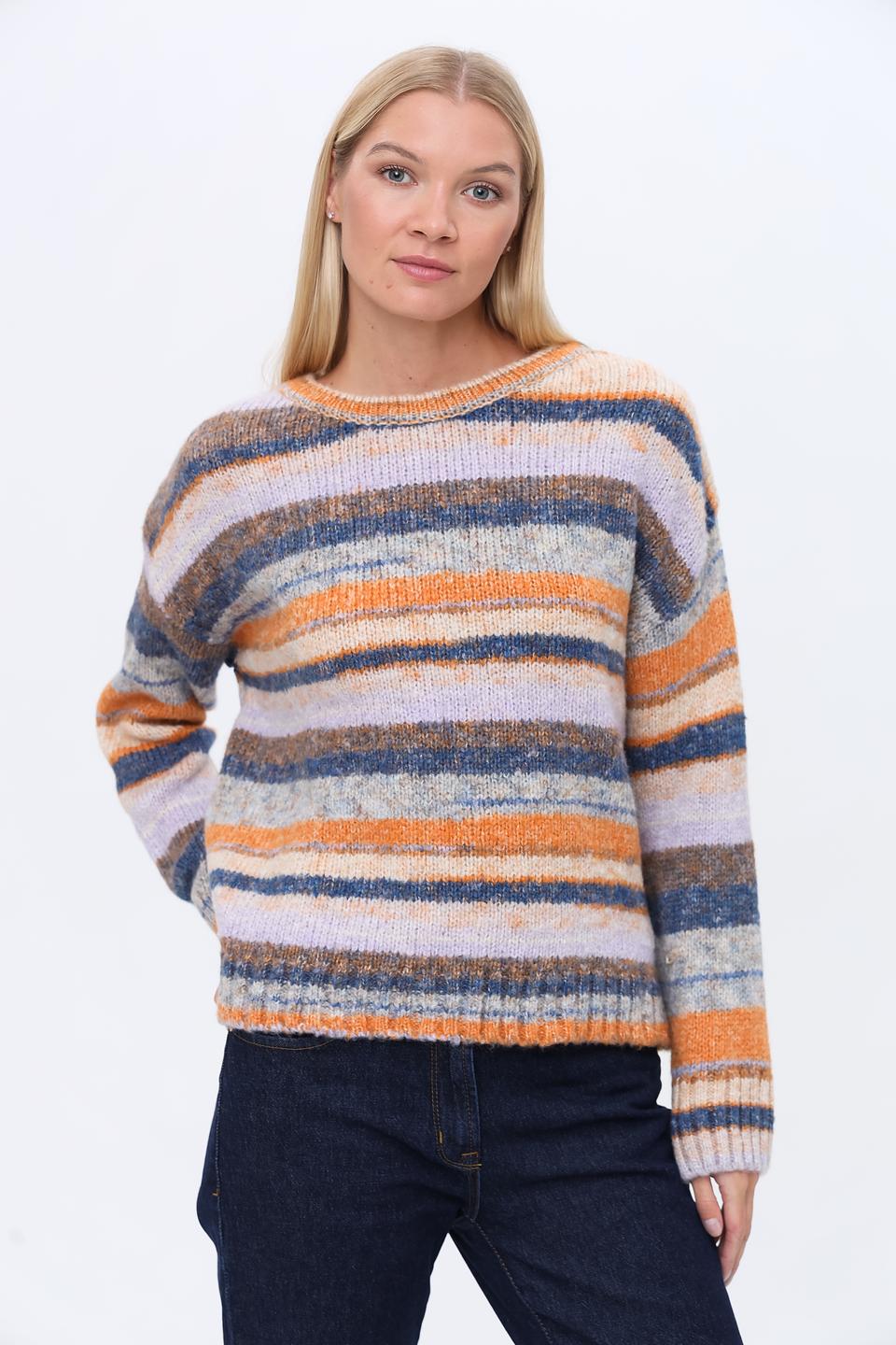 Пуловер More and More в полоску
