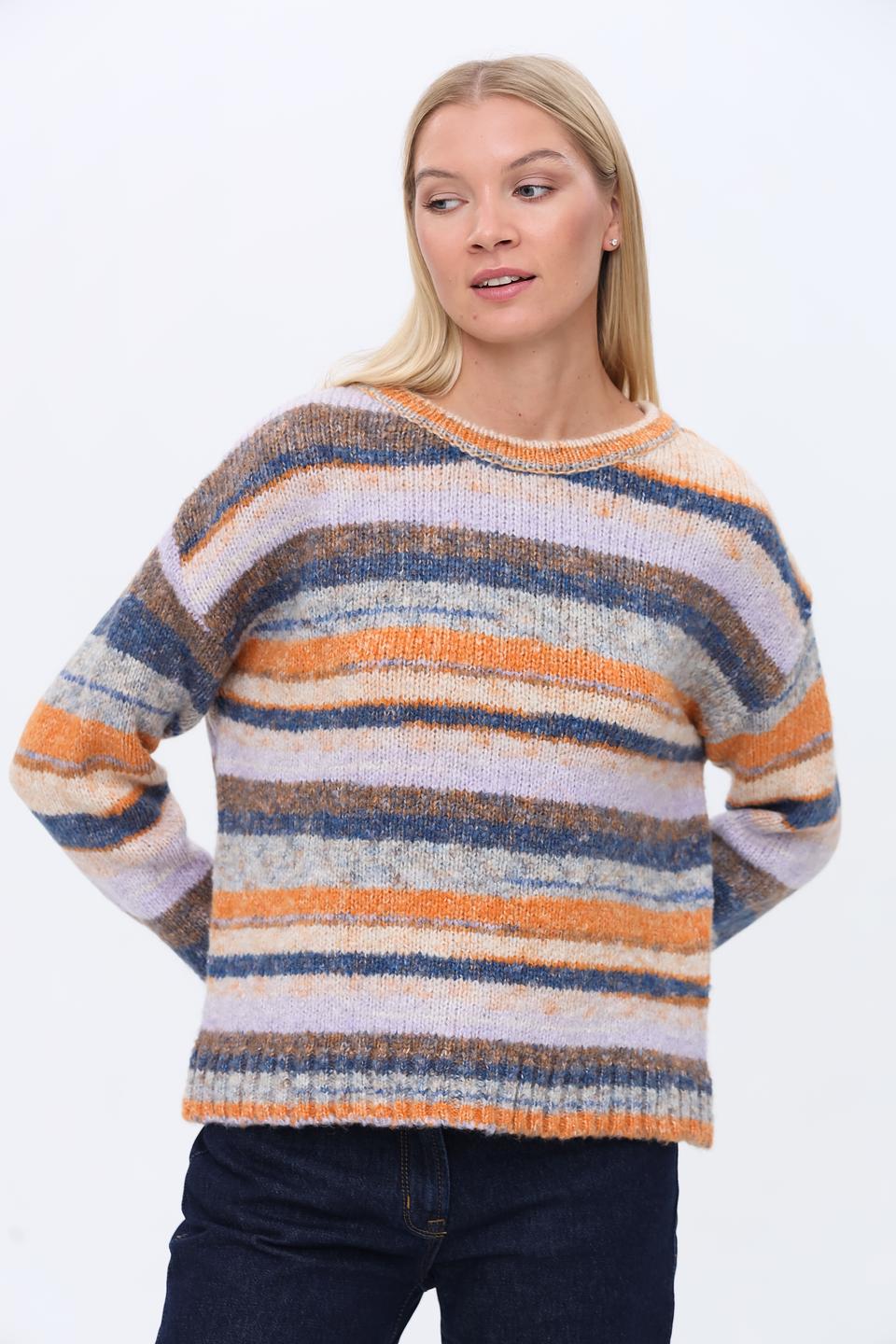 Пуловер More and More в полоску