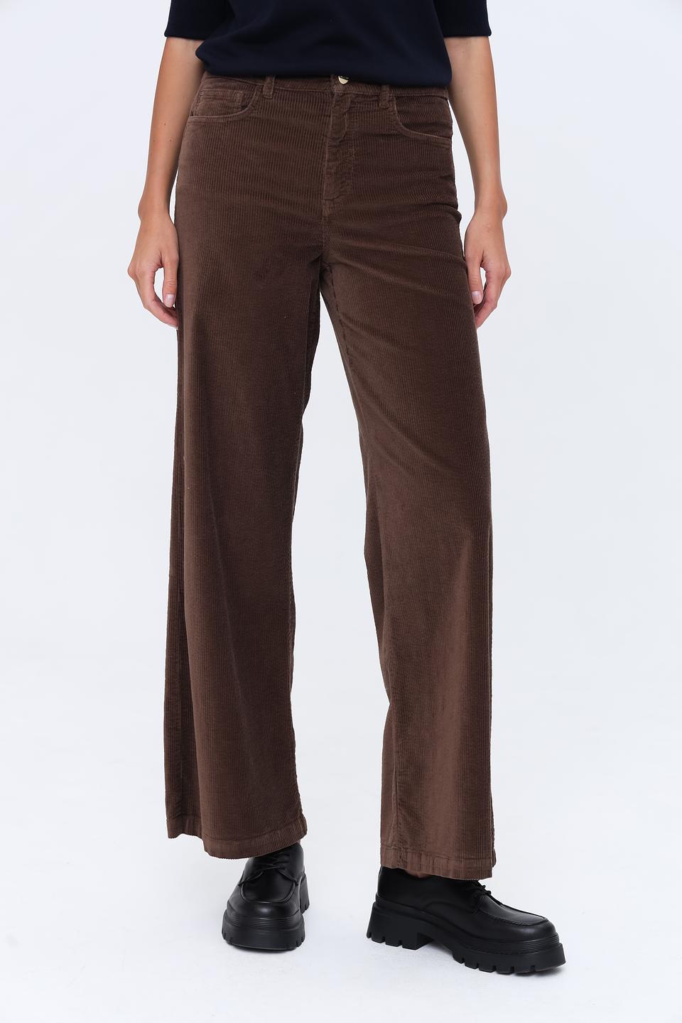 Брюки i Blues вельветовые коричневые