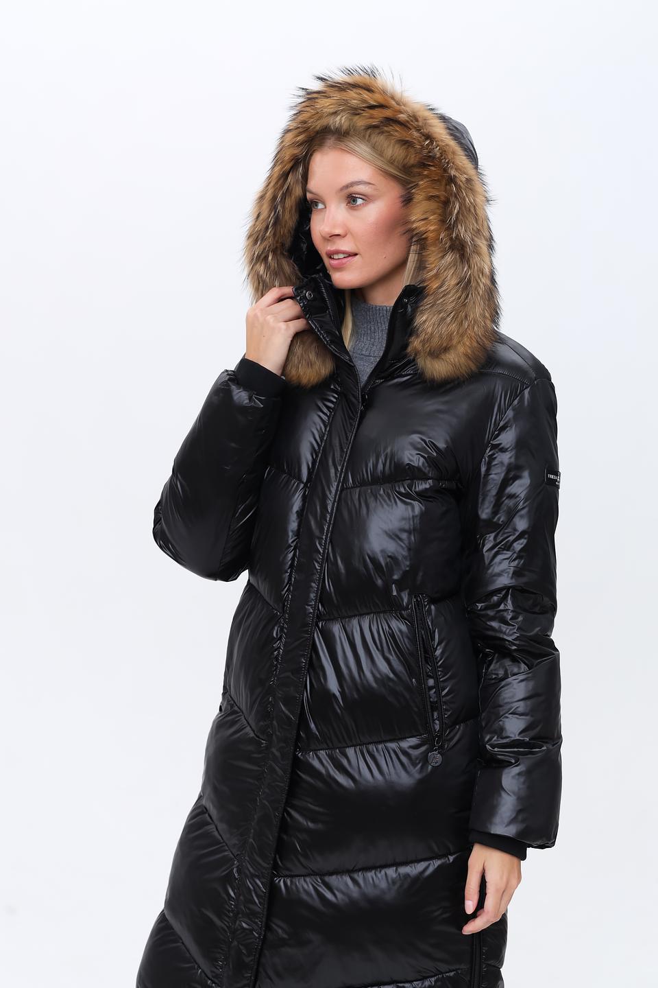 Пальто Frieda and Freddies чёрное стеганое