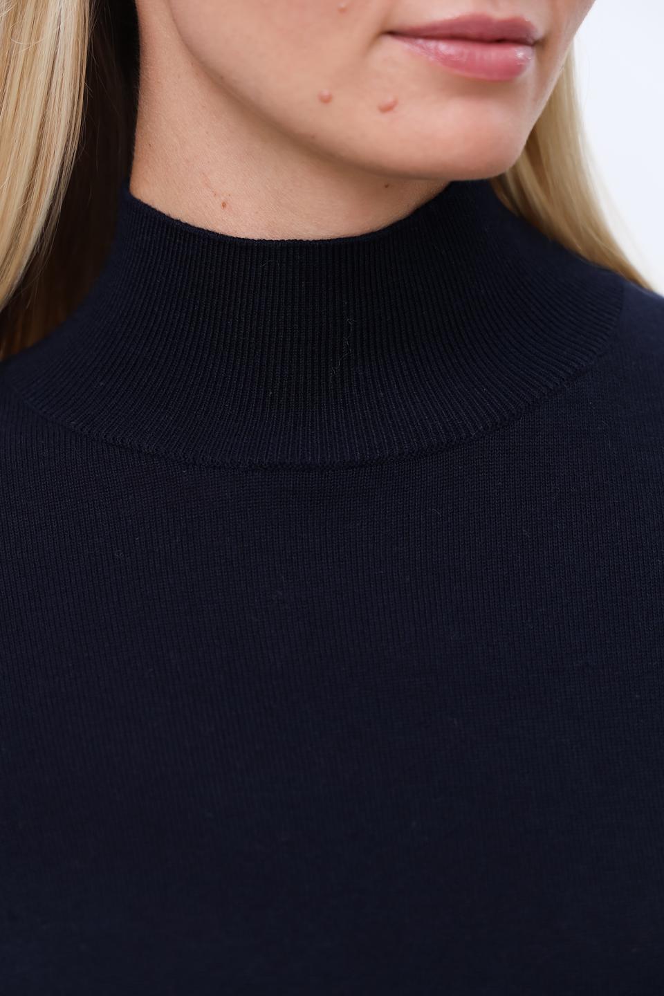 Пуловер Repeat с горлом, тёмно-синий