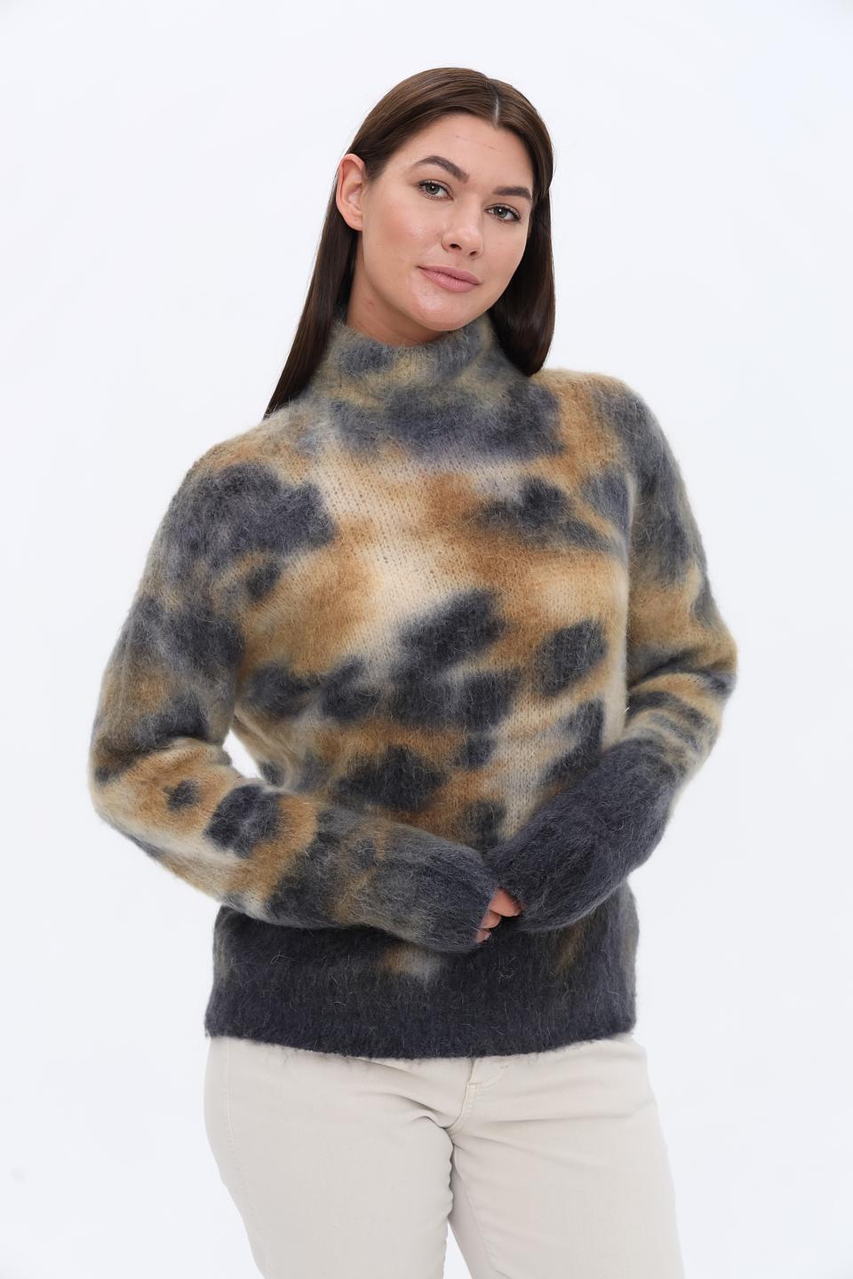 Пуловер Catnoir с узором мрамор